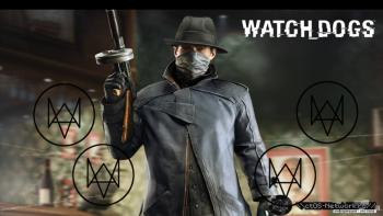 Watch_Dogs Aiden Pearce holding a tommy gun featuring Game / Gaming, With Buttons, Red Dead Redemption - Perfect PS Vita Wallpaper