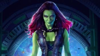 Zoe Saldana As Gamora featuring Movies, Other, cool theme - Perfect PS Vita Wallpaper