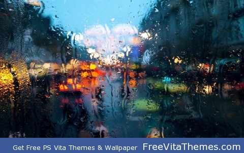 Wet glass PS Vita Wallpaper