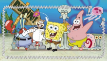 Download Spongebob family lockscreen PS Vita Wallpaper