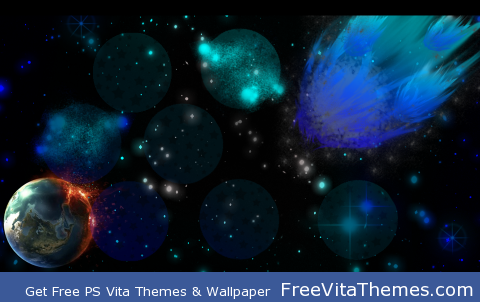 Space Comet to Earth PS Vita Wallpaper