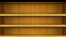 Download Wood Shelf PS Vita Wallpaper