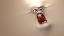Download Screaming Cartoon PS Vita Wallpaper