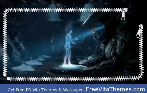 Halo 4 Master Chief and Cortana ZIP PS Vita Wallpaper