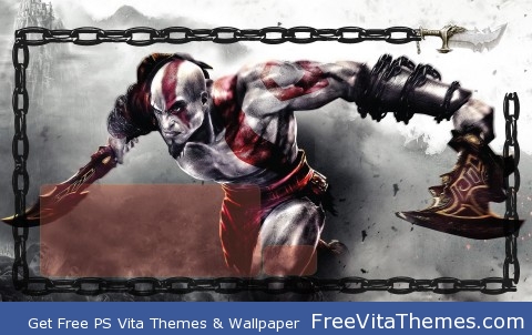 God of War Kratos Lock Screen PS Vita Wallpaper