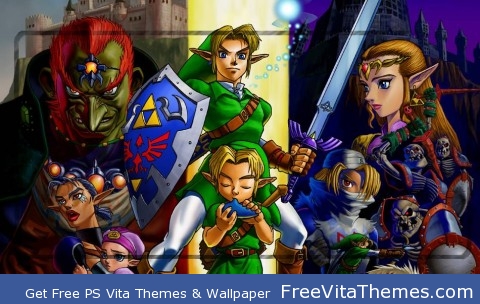 Zelda Ocarina of Time ZIP PS Vita Wallpaper