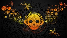 Download Musik Aztec Skull DJ PS Vita Wallpaper