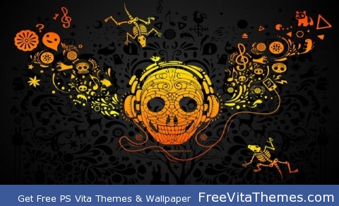 Musik Aztec Skull DJ PS Vita Wallpaper