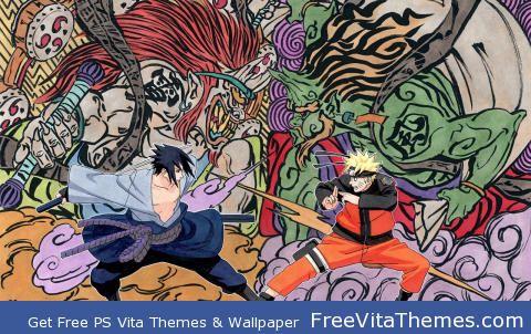 Naruto vs Sasuke PS Vita Wallpaper