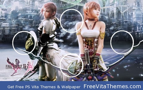 FF XIII-2 Sisters PS Vita Wallpaper