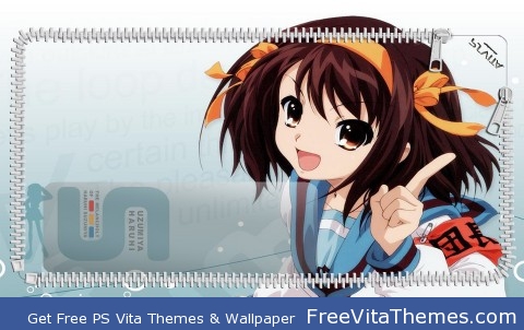 Haruhi Suzumiya Lockscreen PS Vita Wallpaper