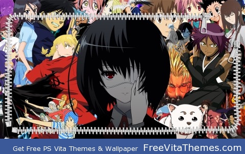 Anime Mix Lockscreen PS Vita Wallpaper