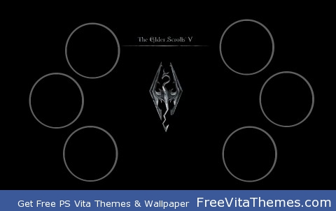 skyrim w/buttons PS Vita Wallpaper