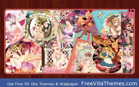 Manga Girls Illustrations PS Vita Wallpaper