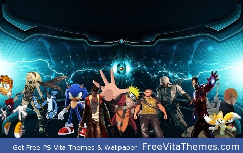 my Anime/Game/Movie characters PS Vita Wallpaper