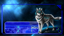 Download Wolf Space PS Vita Wallpaper