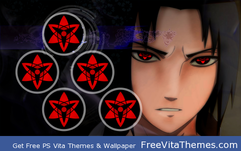 sasuke mangekyo sharingan PS Vita Wallpaper