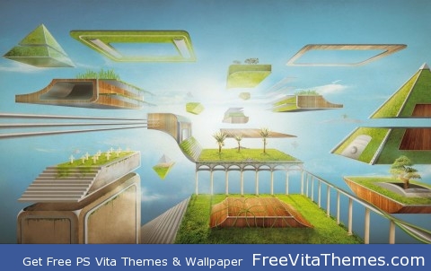 Space Garden PS Vita Wallpaper