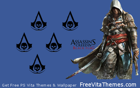 AC4 Animated Background with Buttons PS Vita Wallpaper