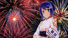 Download Nanami Madobe Fireworks PS Vita Wallpaper