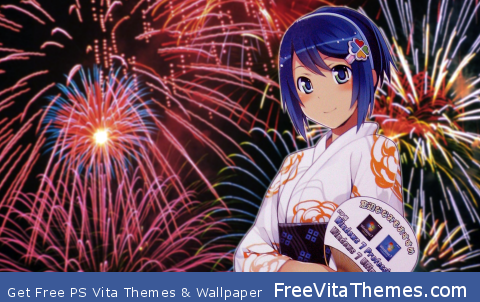 Nanami Madobe Fireworks PS Vita Wallpaper