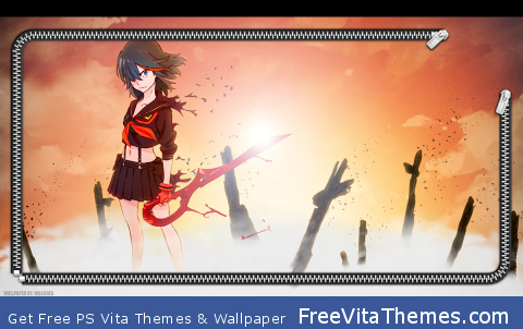 Ryuko Kill la Kill Lockscreen Sunlight PS Vita Wallpaper