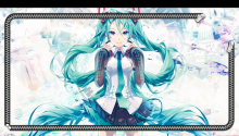 Download Xperia feat Hatsune Miku Lcokscreen PS Vita Wallpaper