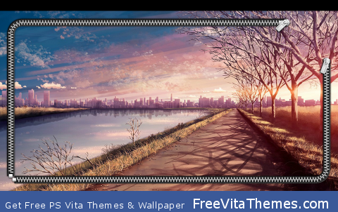 Anime Sunset Lockscreen PS Vita Wallpaper