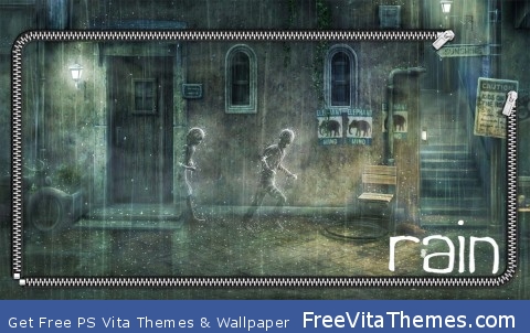 Rain Lockscreen PS Vita Wallpaper